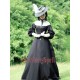 Surface Spell Gothic The Countess Lantern Sleeve One Piece(Full Payment Without Shipping)